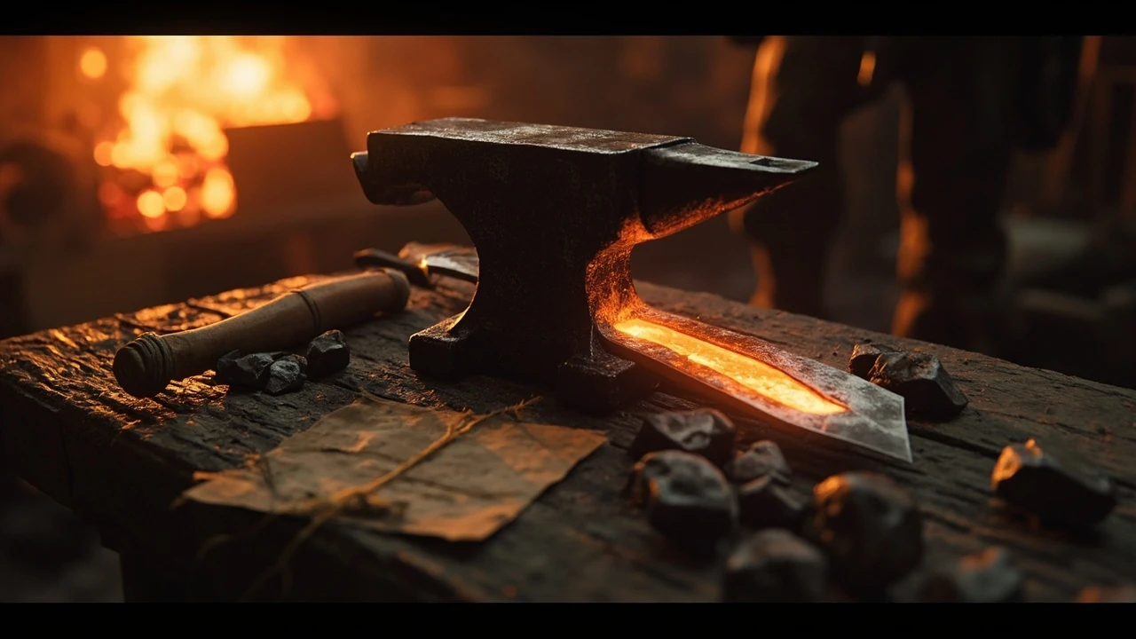Roblox Forge codes redemption on a blacksmith-themed screen